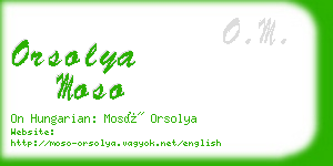 orsolya moso business card